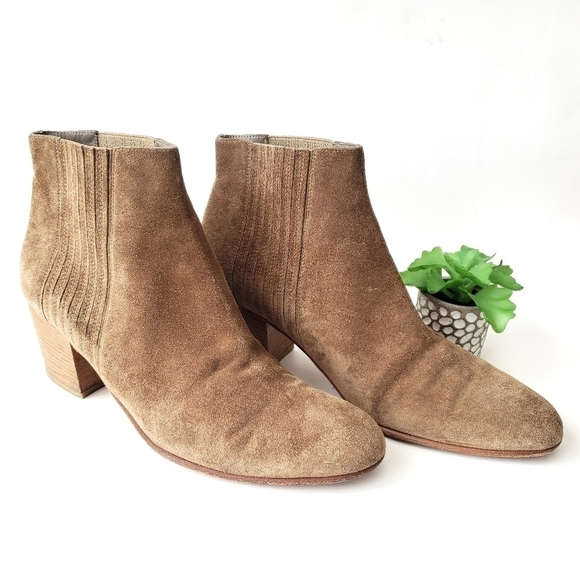 Vince Haider Taupe Suede Chelsea Ankle Boots in Flint Size 10 - Picture 4 of 12
